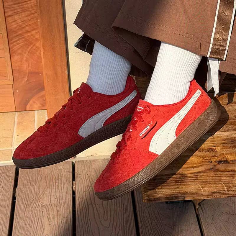 New PUMA Palermo Red Suede Sne - đánh giá và giá Puma Shoes Suede Classic